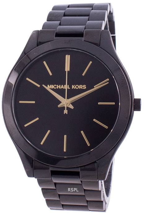 michael kors damenuhr schwarzes zifferblatt|Designer.